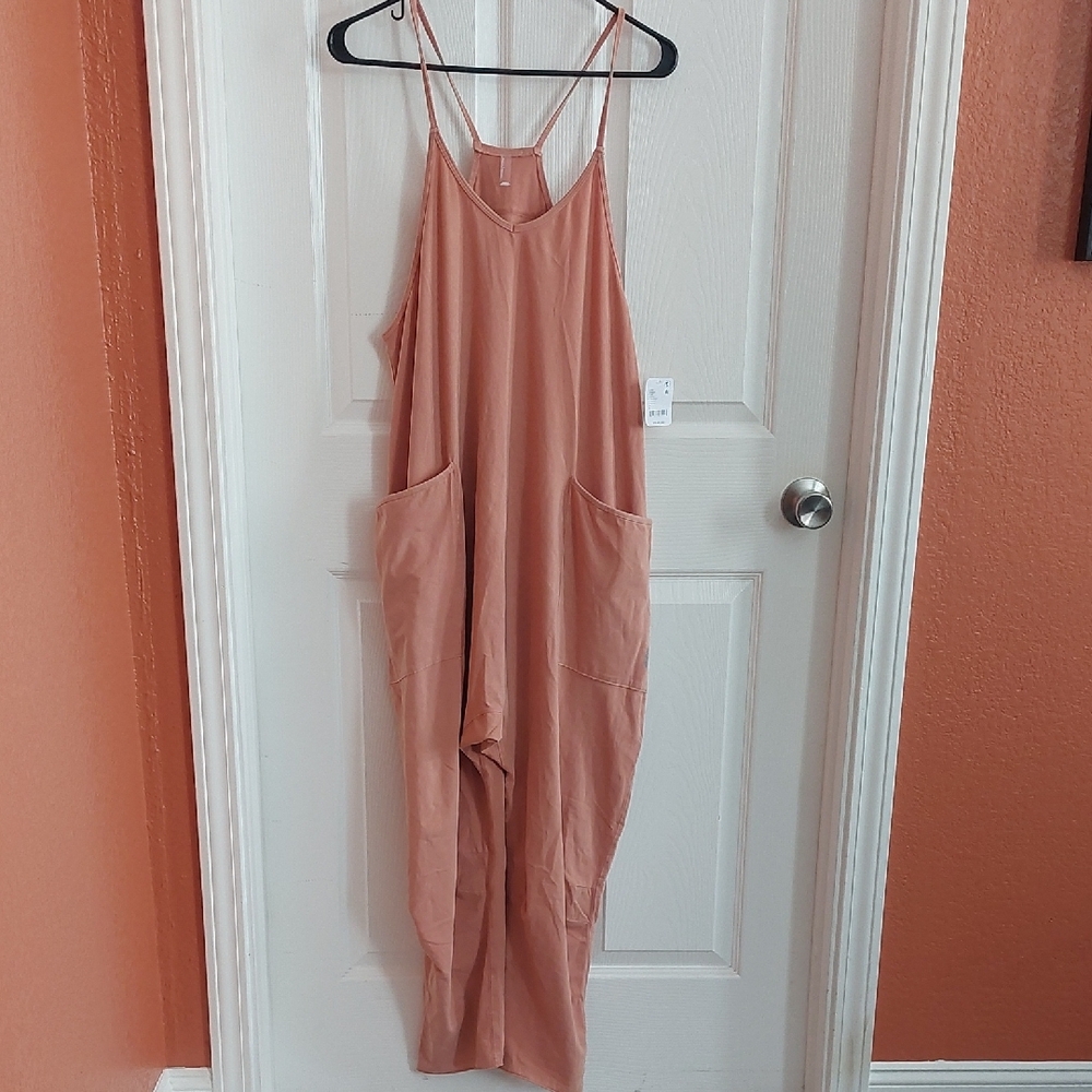 Free People Movement Hot Shot Onesie In The Color Petal. Size Small NWT - Picture 4 of 5